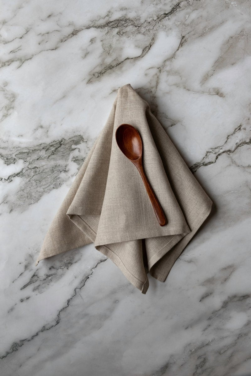 31 Chapel Lane Irish Linen Napkin Set in Natural Flax - Thatch Goods