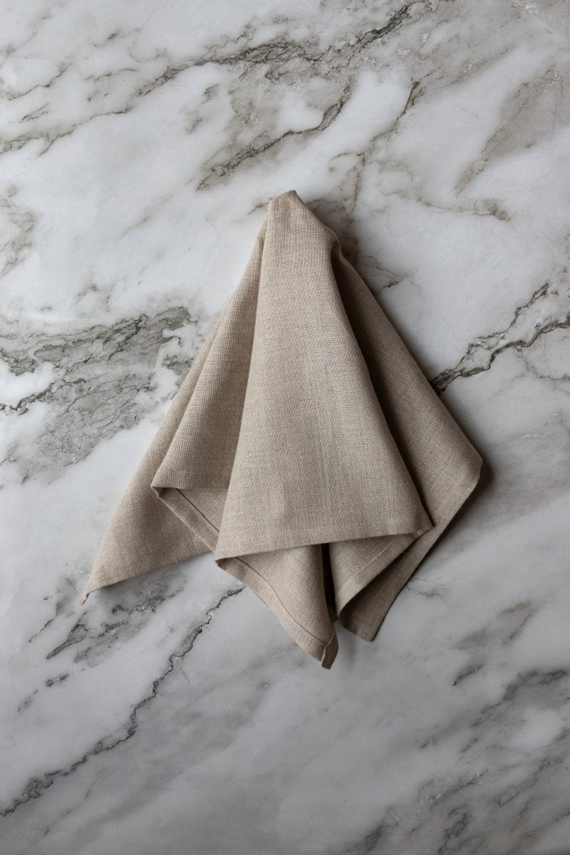 31 Chapel Lane Irish Linen Napkin Set in Natural Flax - Thatch Goods