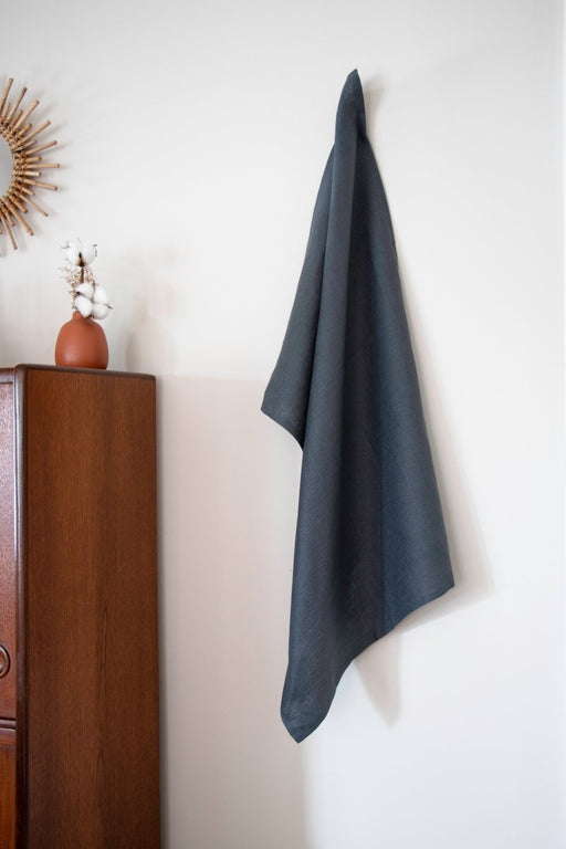 31 Chapel Lane Irish Linen Tea Towel Set in Charcoal Grey - Thatch Goods