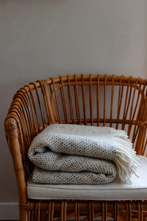 Avoca Heavy Donegal Throw in Digestive - Thatch Goods
