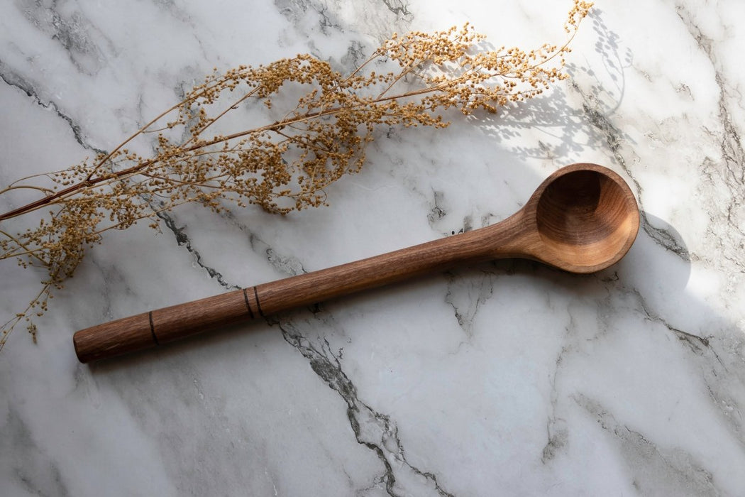 Black Hazel Woods Handmade Essential Kitchen Spoon Set in Irish Walnut - Thatch Goods